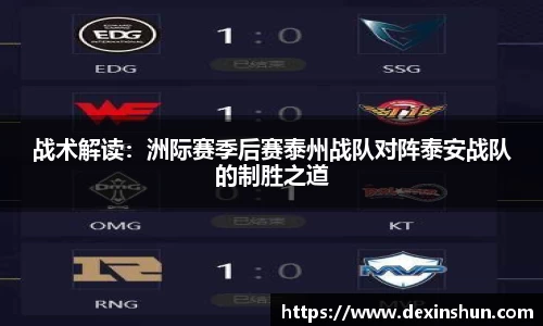 战术解读：洲际赛季后赛泰州战队对阵泰安战队的制胜之道